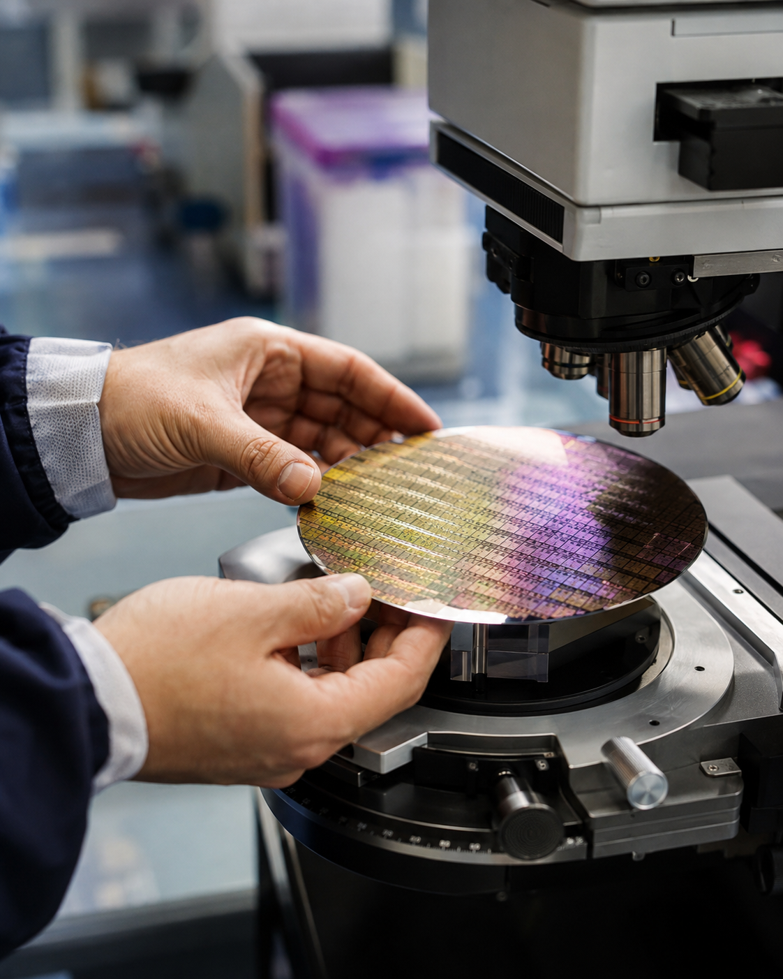 Precision deep-tech work in a laboratory